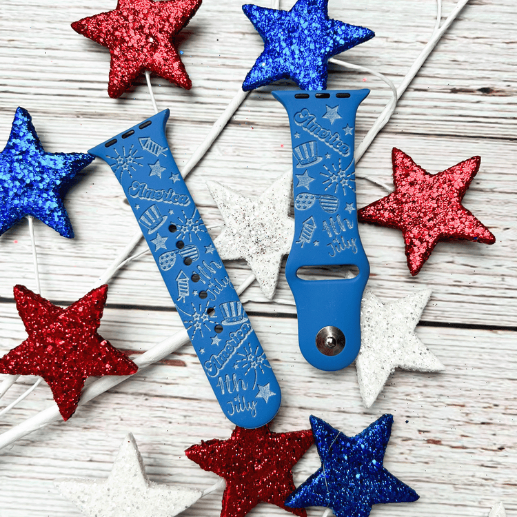 4th of July Watch Band