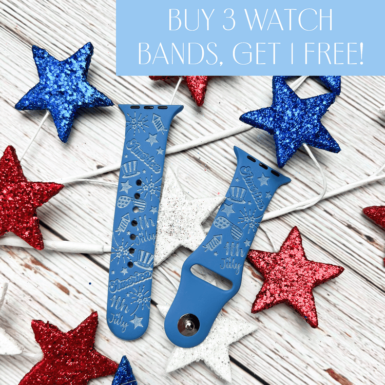 4th of July Watch Band