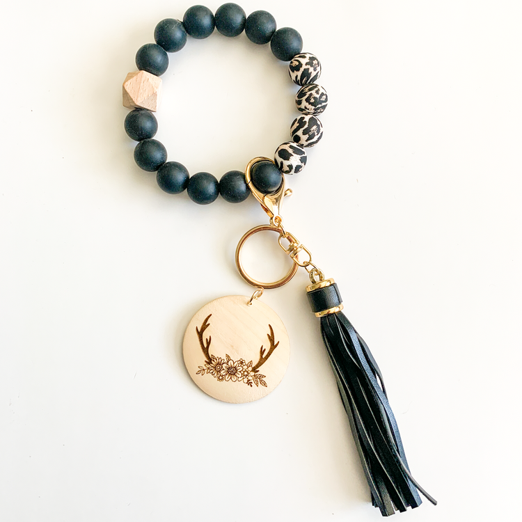 Floral Antler Wristlet