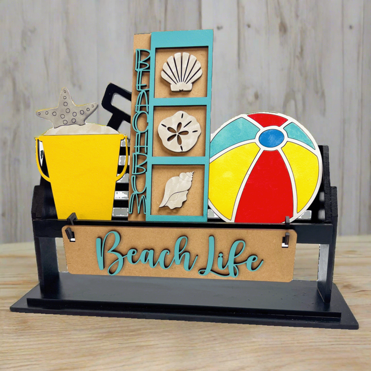 Beach Life Shelf Crate Insert