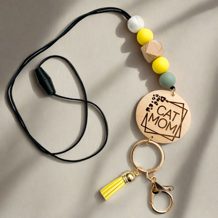 Cat Mom Lanyard