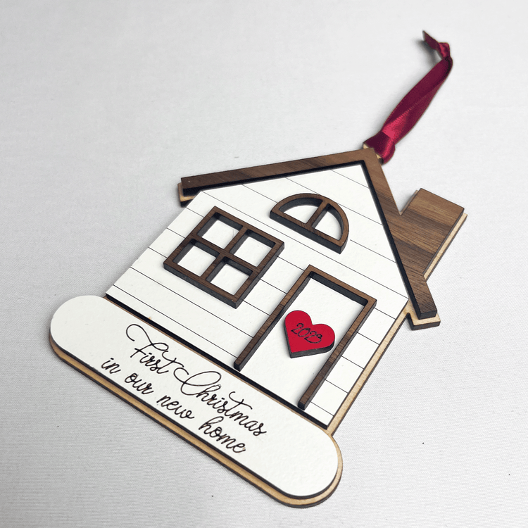 First Christmas in our New Home Ornament