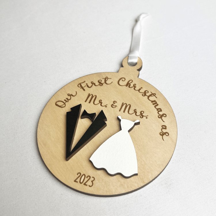 Our First Christmas as Mr. & Mrs. Ornament