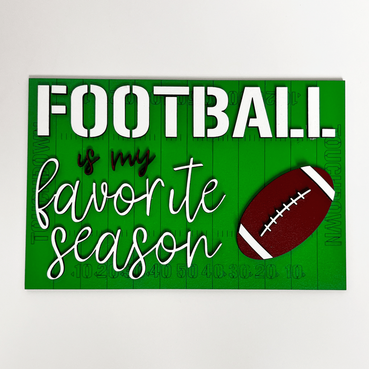 Football Tier Tray Decor
