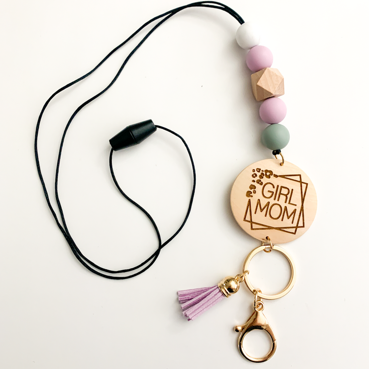 Girl Mom Lanyard