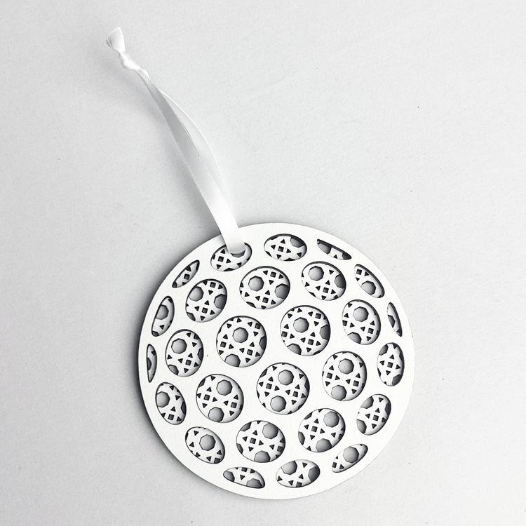 Rattan Golf Ball Ornament