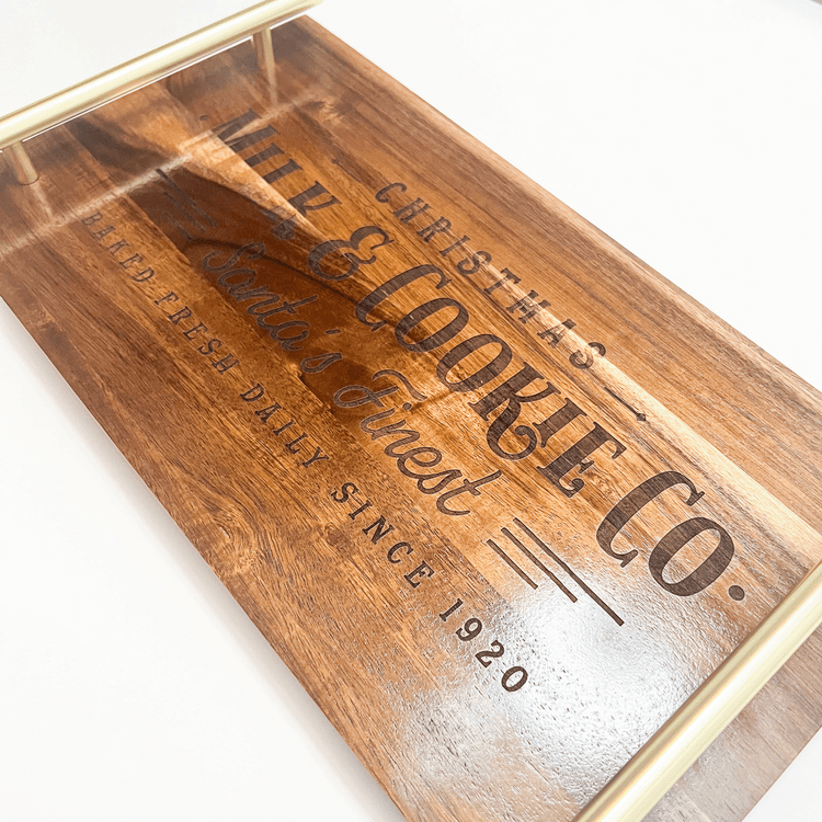 Milk and Cookies Serving Tray