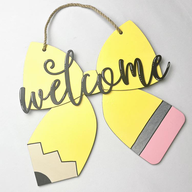 Pencil Bow Sign