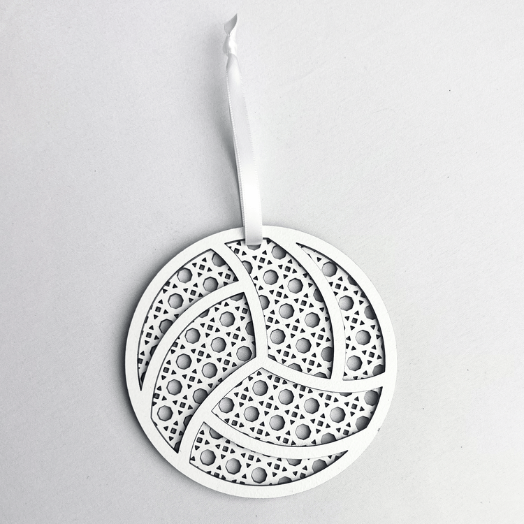 Rattan Volleyball Ornament