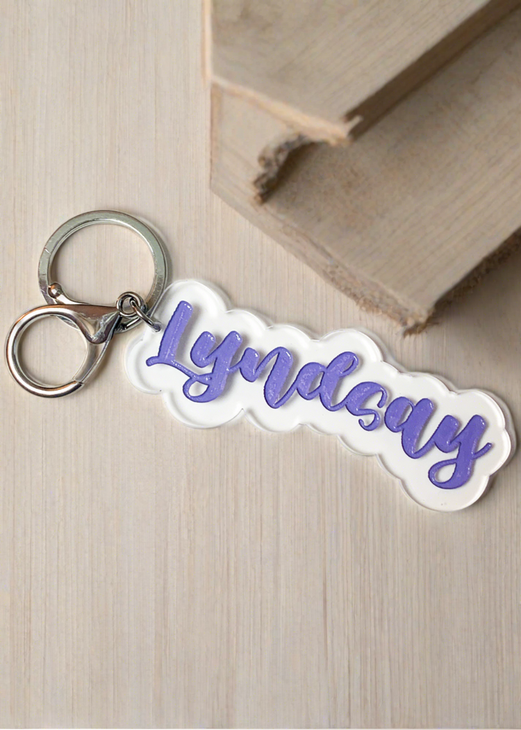 Acrylic Name Keychain
