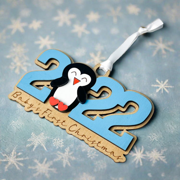 Baby's First Christmas Penguin Ornament