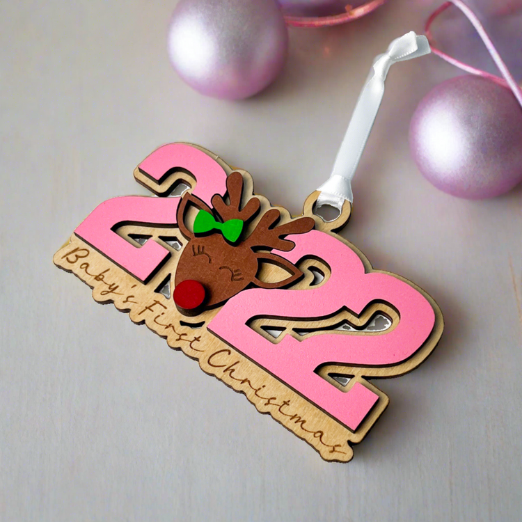 Baby's First Christmas Reindeer Ornament