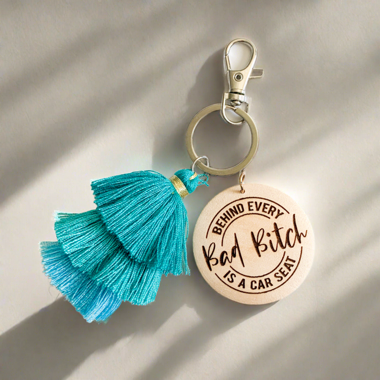 Bad B*tch Jellyfish Tassel Keychain