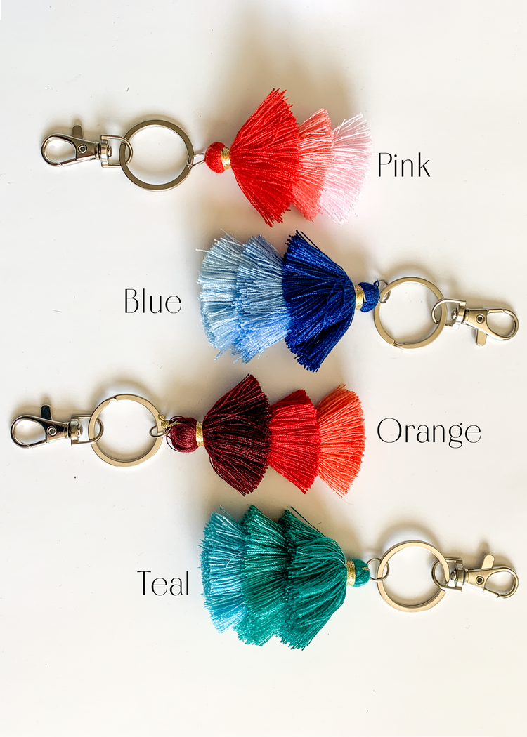 Mountain Life Jellyfish Tassel Keychain