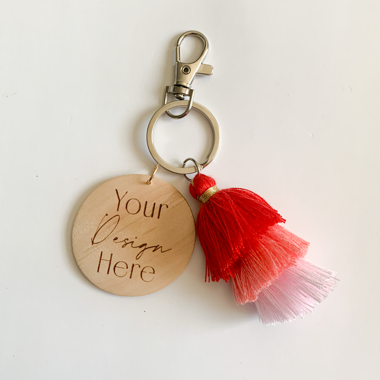 Customizable Jellyfish Tassel Keychain