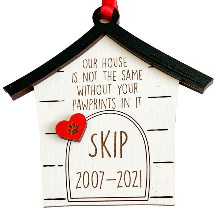Dog House Memorial Ornament