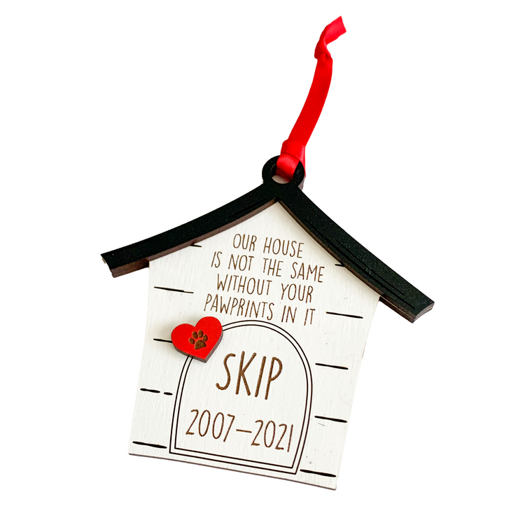 Dog House Memorial Ornament