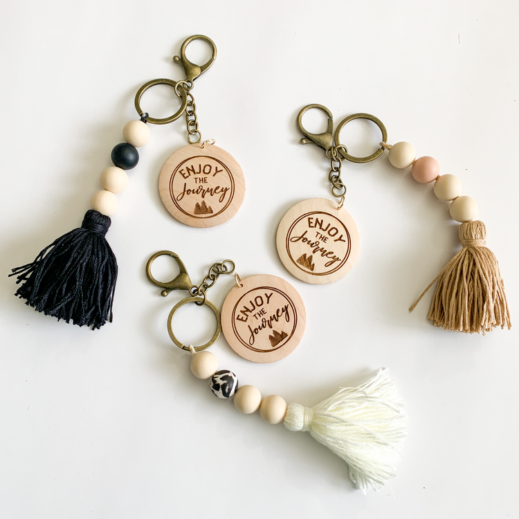 Enjoy The Journey Tassel Keychain