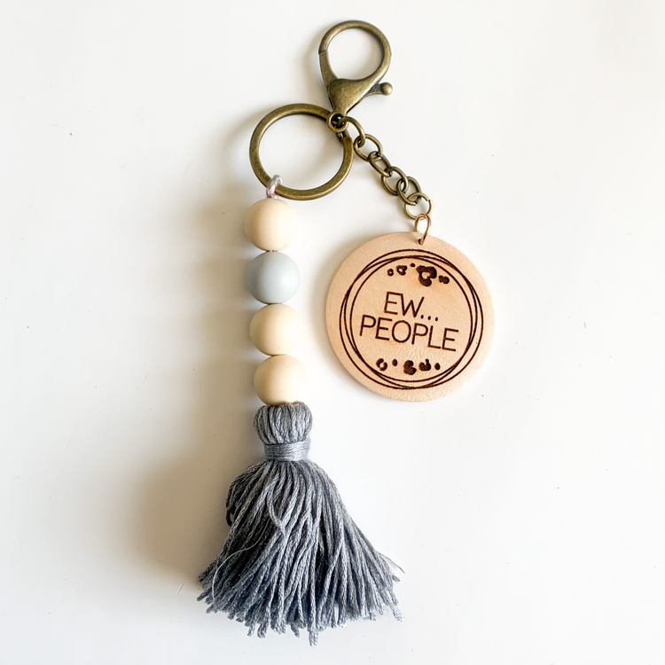 Ew People Tassel Keychain