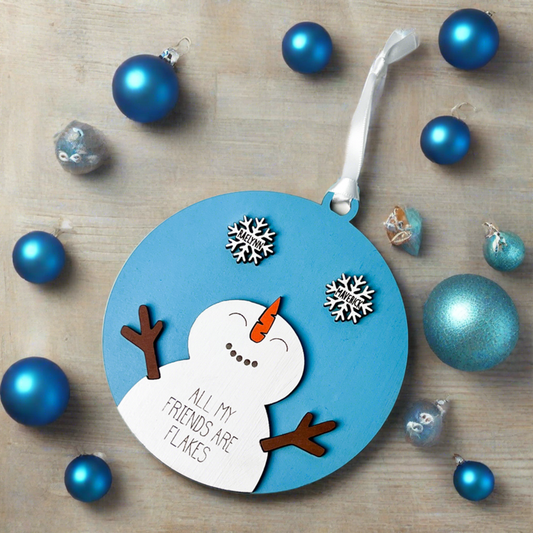 All My Friends are Flakes Ornament