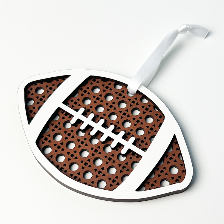 Rattan Football Ornament