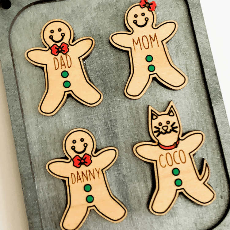 Gingerbread Family Ornament