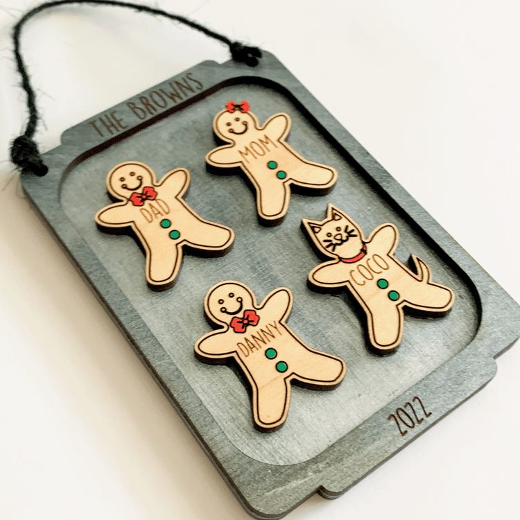 Gingerbread Family Ornament