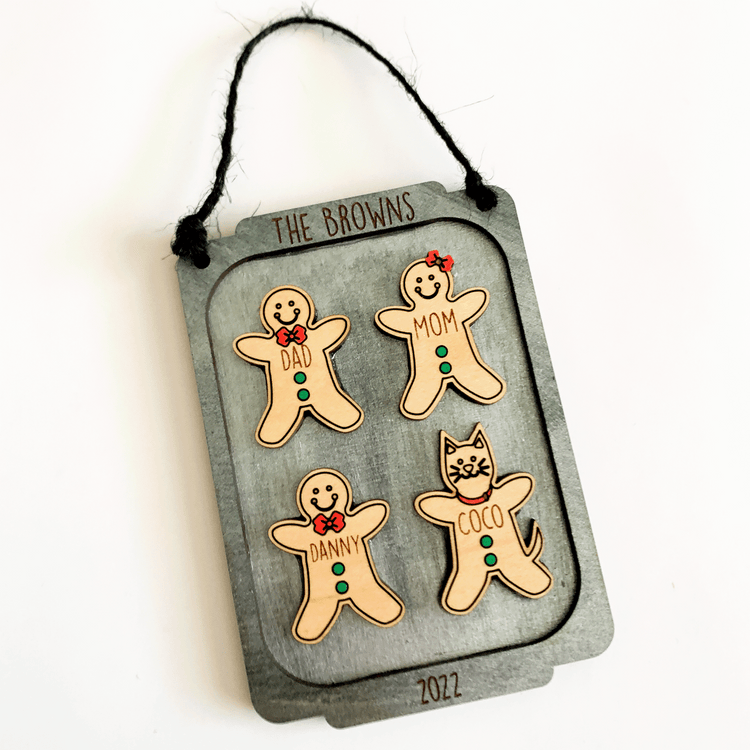Gingerbread Family Ornament