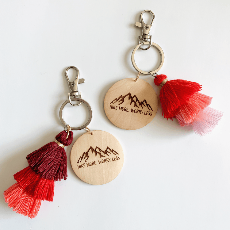 Hike More Jellyfish Tassel Keychain