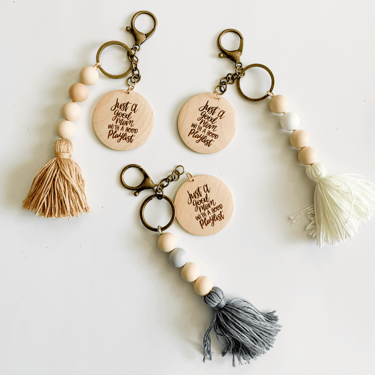 Hood Playlist Tassel Keychain