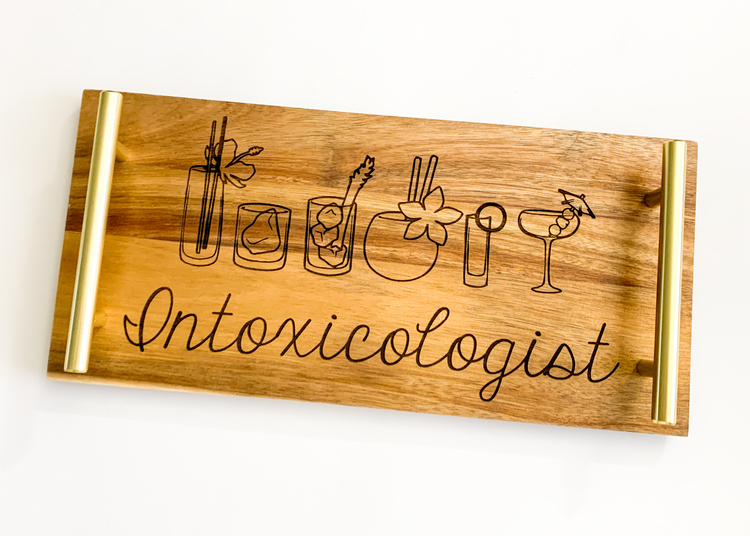 Intoxicologist Serving Tray