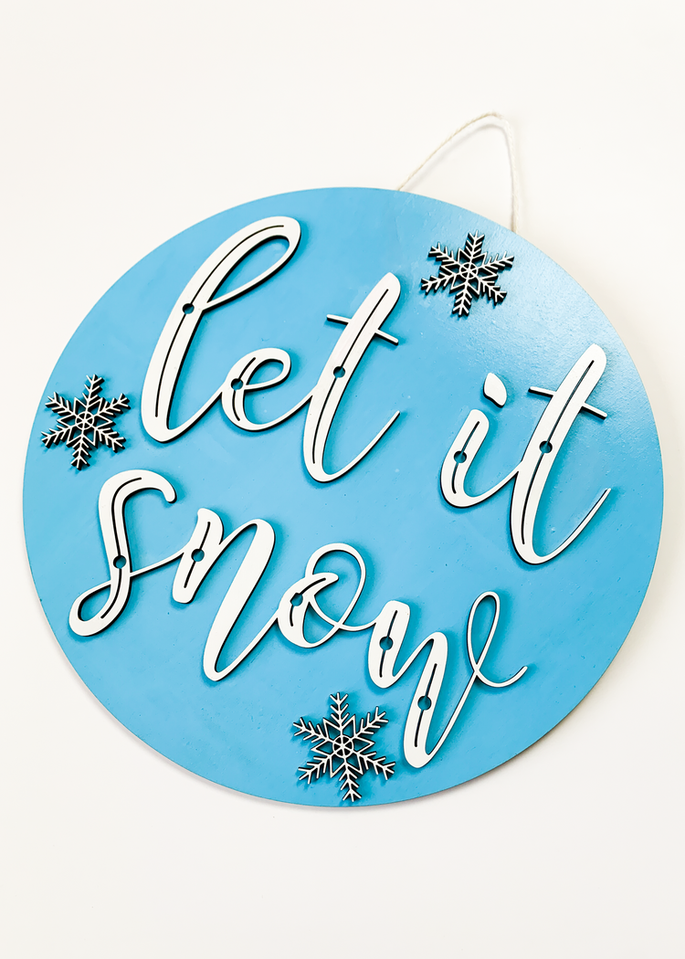 Let It Snow Sign