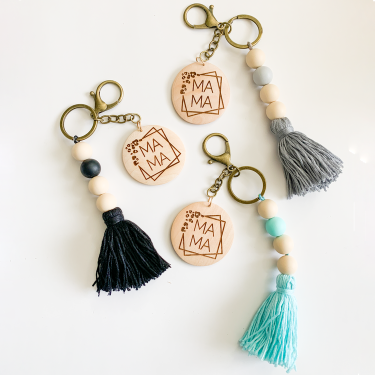 Mama Tassel Keychain