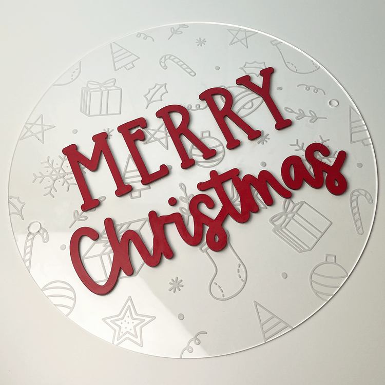 Standoff Sign - Merry Christmas