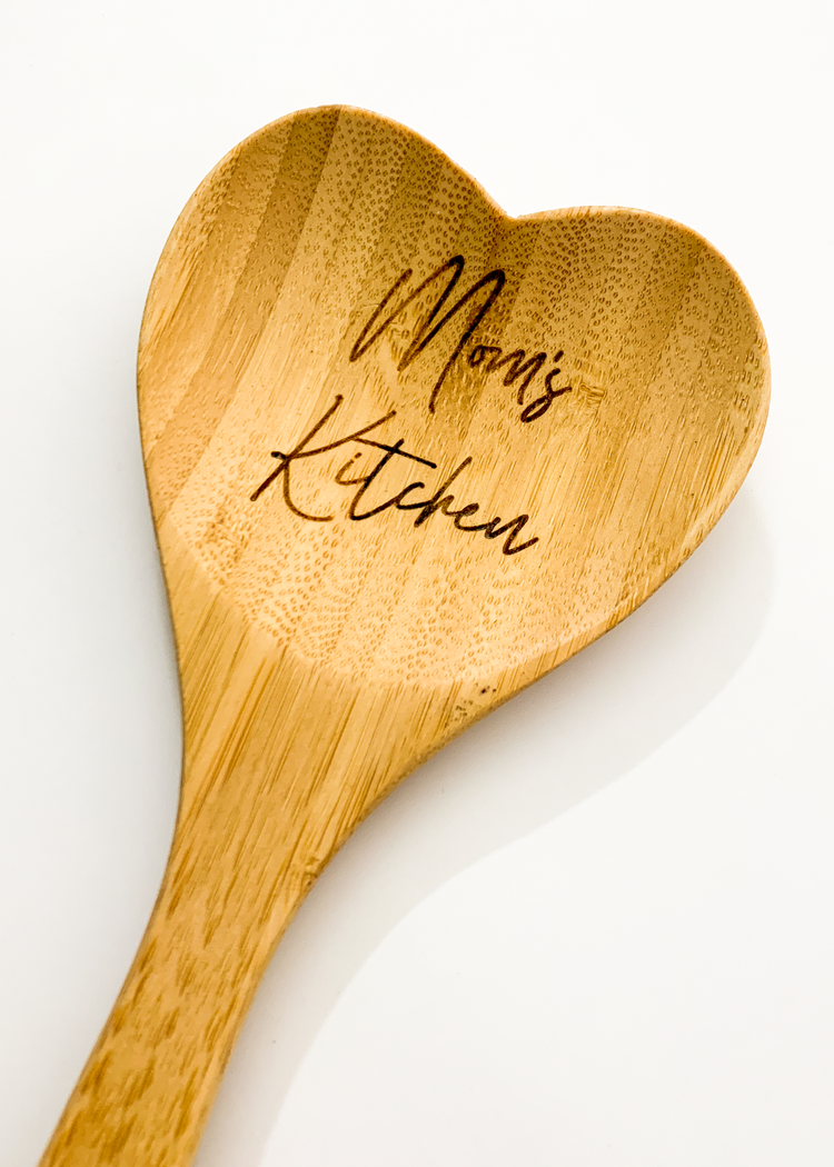 Mom's Kitchen Wooden Spoon