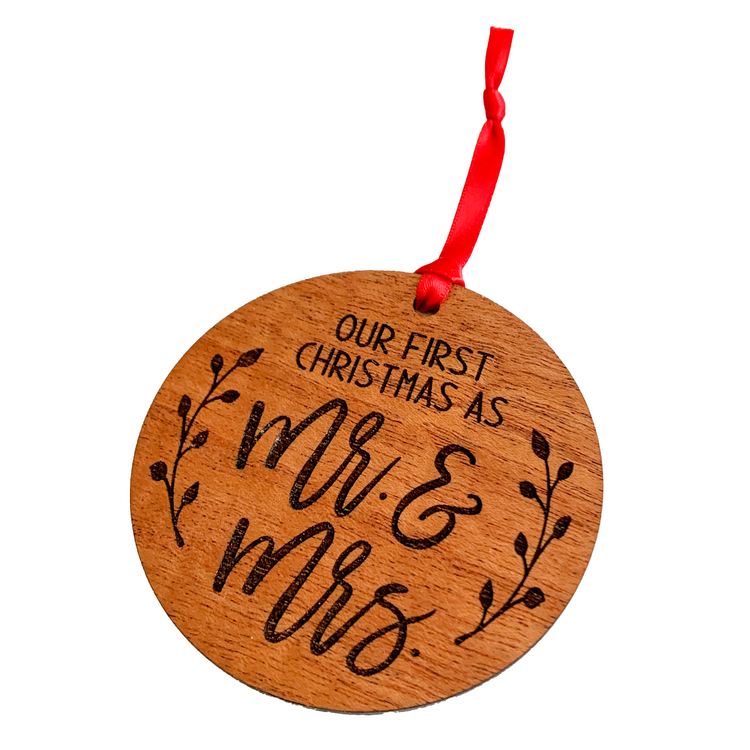 First Christmas as Mr & Mrs Ornament