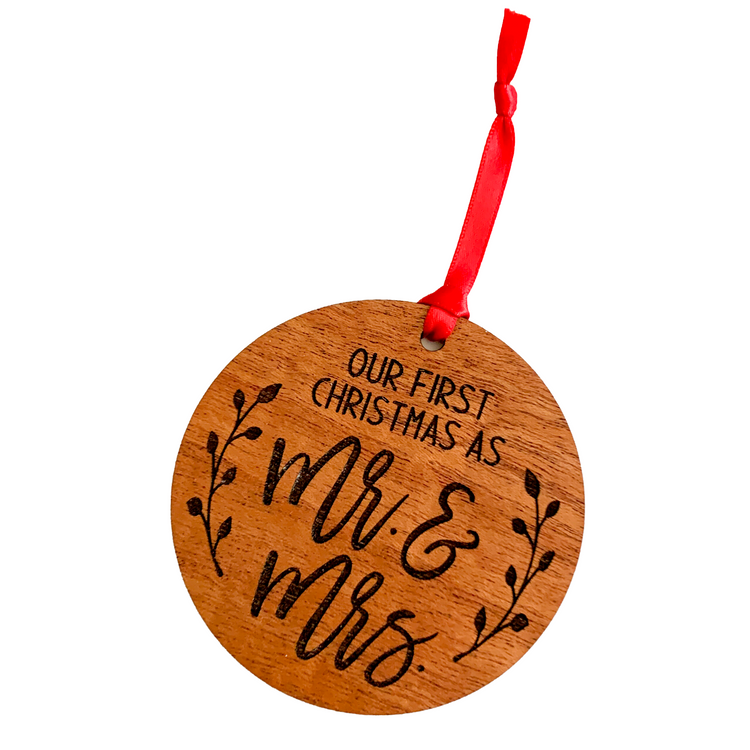 First Christmas as Mr & Mrs Ornament