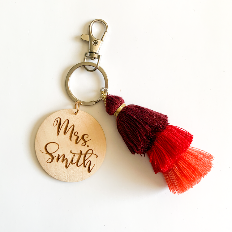 Mrs Jellyfish Tassel Keychain