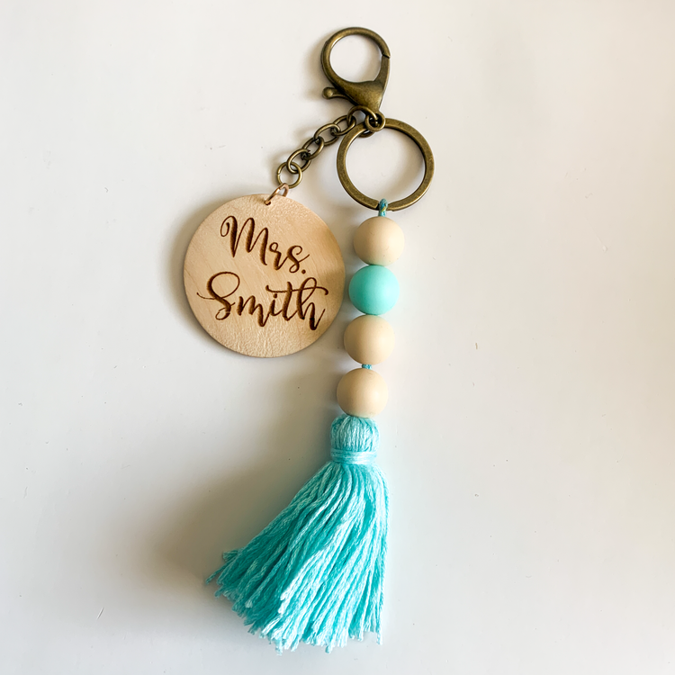 Mrs Tassel Keychain