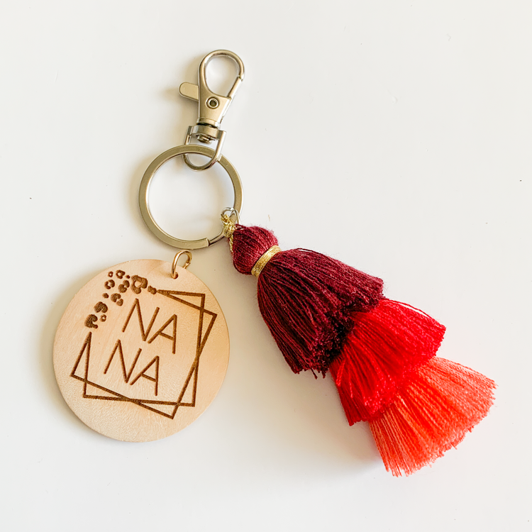Nana Jellyfish Tassel Keychain