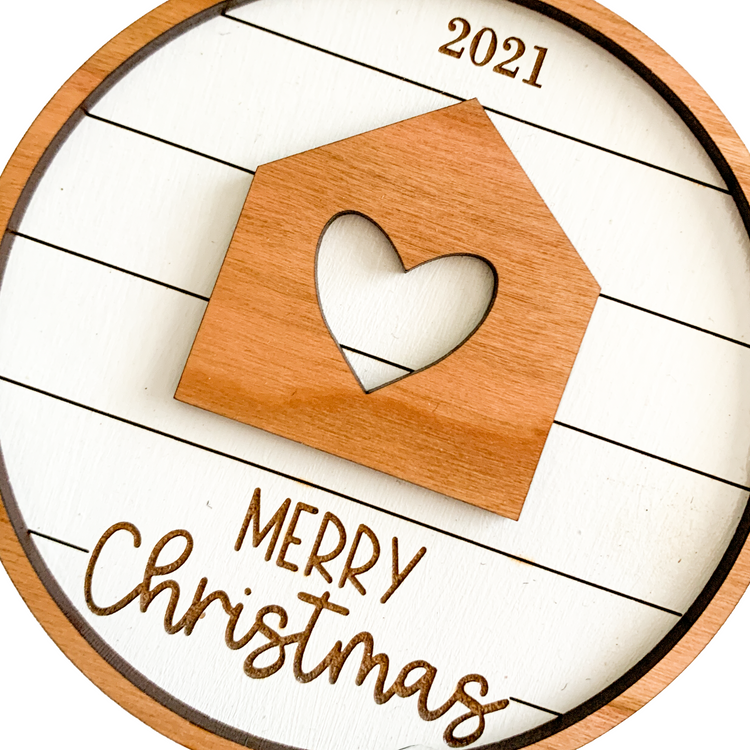 Shiplap Home Ornament