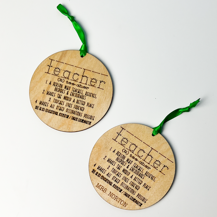 Teacher Definition Ornament