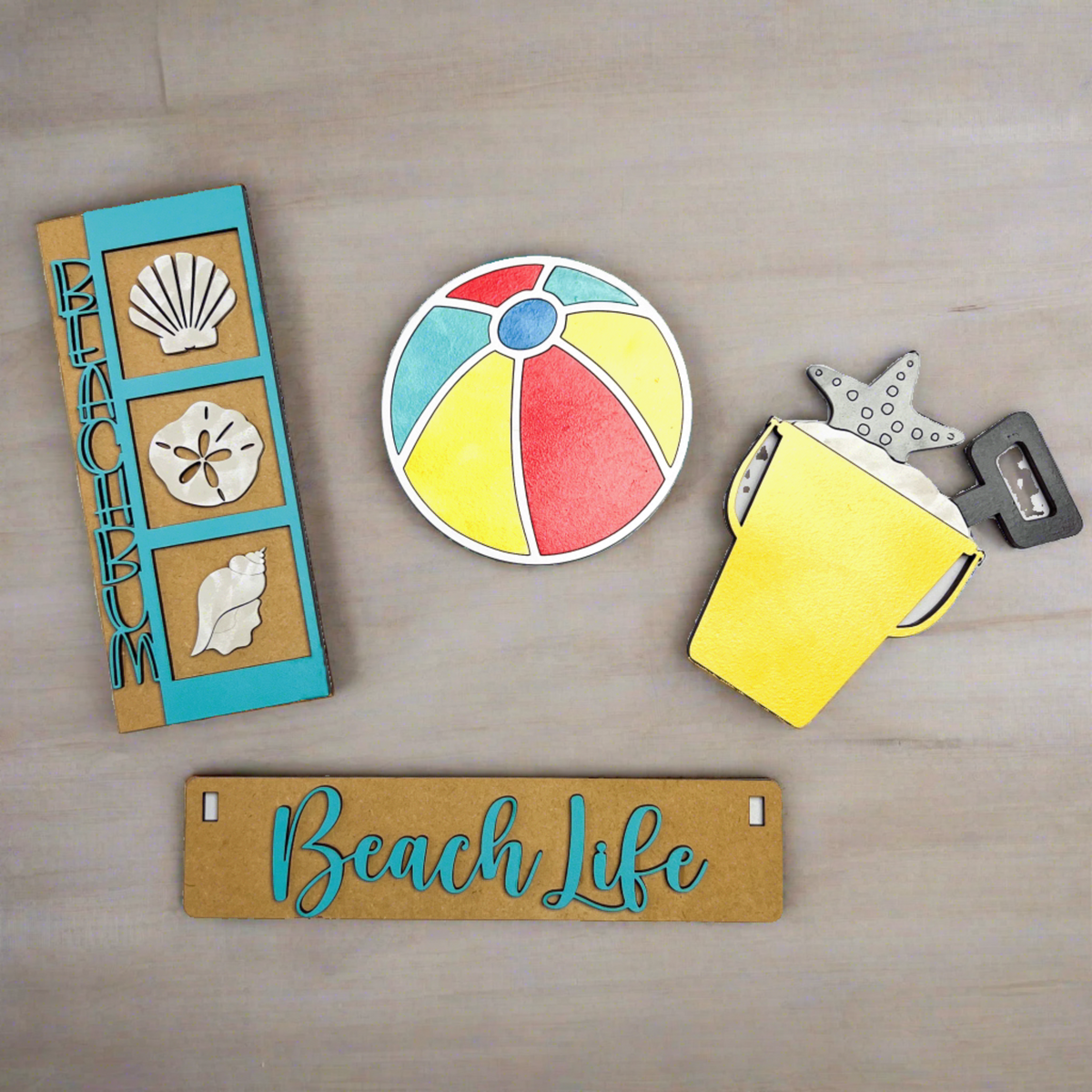 Beach Life Shelf Crate Insert