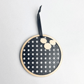 Rattan Bowling Ball Ornament