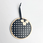 Rattan Bowling Ball Ornament