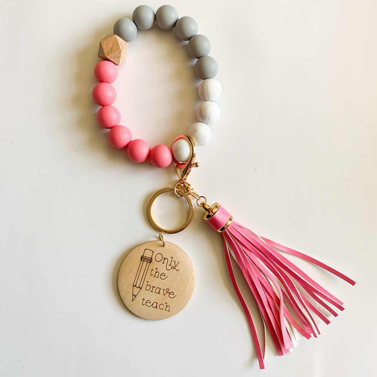 Only The Brave Teach Wristlet