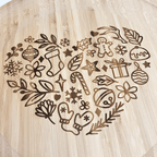 Christmas Heart Charcuterie Board
