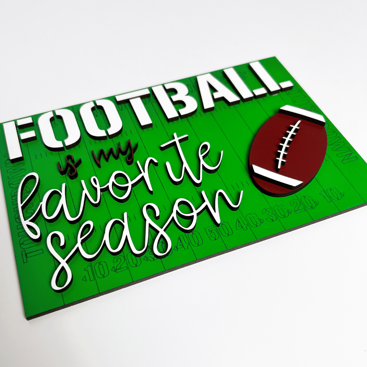 Football Tier Tray Decor