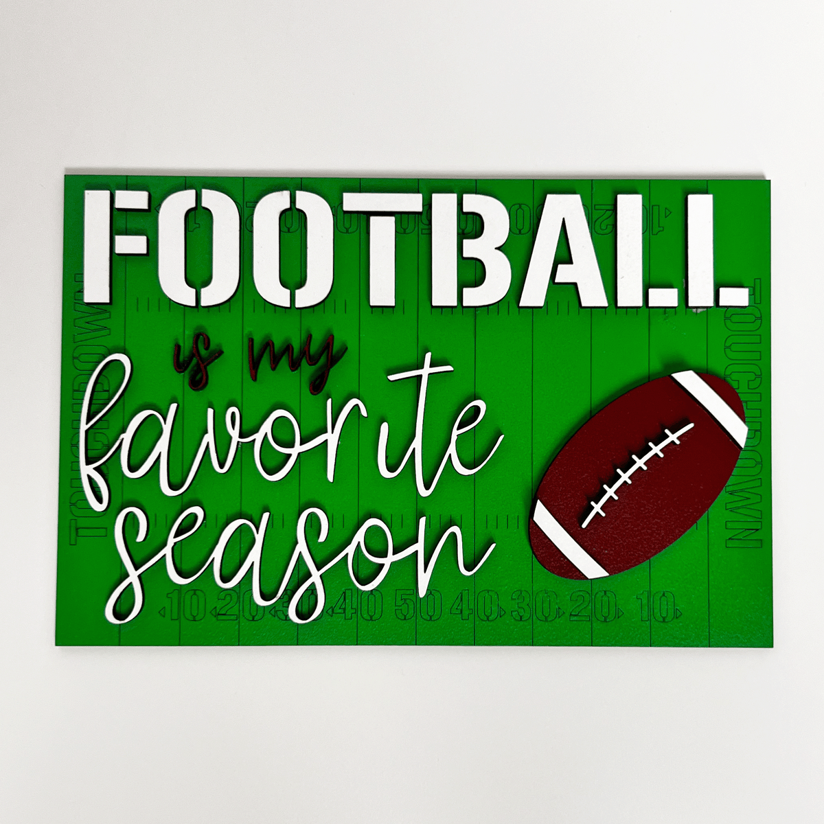 Football Tier Tray Decor