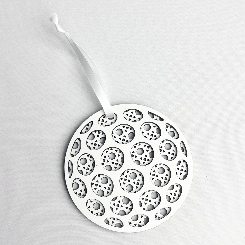 Rattan Golf Ball Ornament